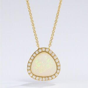 Gold Plated Necklace with Pearl Pendant